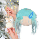 Maxbell 2pcs Doll Head Keychains Party Favor Hanging Charms Bag Charms for Handbag
