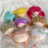 Maxbell 2pcs Doll Head Keychains Party Favor Hanging Charms Bag Charms for Handbag