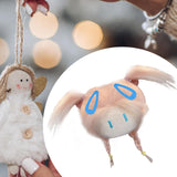 Maxbell 2pcs Doll Head Keychains Party Favor Hanging Charms Bag Charms for Handbag