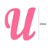Maxbell 3xLetter Charm for Beach Bag Handbag Decor Women Modern Buckle Holes Bag Charm