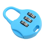 Maxbell 3 Digit Combination Padlock Household Drawer Lock Password Lock Luggage Lock Blue