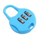 Maxbell 3 Digit Combination Padlock Household Drawer Lock Password Lock Luggage Lock Blue