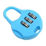 Maxbell 3 Digit Combination Padlock Household Drawer Lock Password Lock Luggage Lock Blue