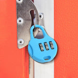 Maxbell 3 Digit Combination Padlock Household Drawer Lock Password Lock Luggage Lock Blue