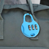 Maxbell 3 Digit Combination Padlock Household Drawer Lock Password Lock Luggage Lock Blue