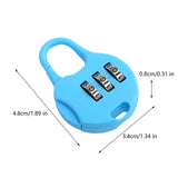 Maxbell 3 Digit Combination Padlock Household Drawer Lock Password Lock Luggage Lock Blue