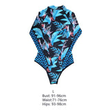 Maxbell Long Sleeve Swimsuit for Women Bathing Suit for Swimming Pool Summer Holiday L