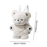 Maxbell Plush Bear Backpack Casual Stuffed Animal Backpack Cartoon Stylish Schoolbag