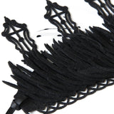 Maxbell Black Crown Hair Band Hair Accessories Felt Makeup Ball Baroque Gothic Crown