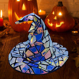 Maxbell Halloween Witch Hat Sorceress Hat Cap Gothic Stage Witch Costume Accessories