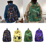 Maxbell Graffiti Backpack Laptop Daypack Bookbag Knapsack Rucksack for Men Boys Work Black
