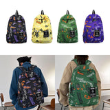 Maxbell Graffiti Backpack Laptop Daypack Bookbag Knapsack Rucksack for Men Boys Work Black