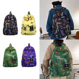 Maxbell Graffiti Backpack Laptop Daypack Bookbag Knapsack Rucksack for Men Boys Work Black