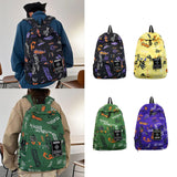 Maxbell Graffiti Backpack Laptop Daypack Bookbag Knapsack Rucksack for Men Boys Work Black