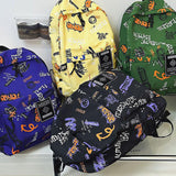 Maxbell Graffiti Backpack Laptop Daypack Bookbag Knapsack Rucksack for Men Boys Work Black