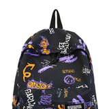 Maxbell Graffiti Backpack Laptop Daypack Bookbag Knapsack Rucksack for Men Boys Work Black