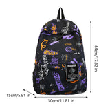 Maxbell Graffiti Backpack Laptop Daypack Bookbag Knapsack Rucksack for Men Boys Work Black