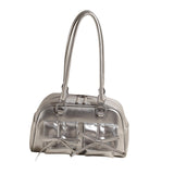Maxbell 2pcs Women PU Leather Shoulder Bag Ladies Shoulder Purse with zipper
