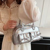 Maxbell 2pcs Women PU Leather Shoulder Bag Ladies Shoulder Purse with zipper