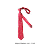 Maxbell 2x Mens Tie Embroidered Trendy Soft Clothes Tie for Wedding Father's Day
