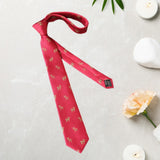 Maxbell 2x Mens Tie Embroidered Trendy Soft Clothes Tie for Wedding Father's Day