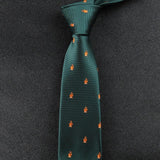 Maxbell 2x Mens Necktie Embroidered Neck Tie for Groomsmen Wedding Ties
