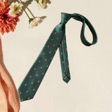 Maxbell 2x Mens Necktie Embroidered Neck Tie for Groomsmen Wedding Ties