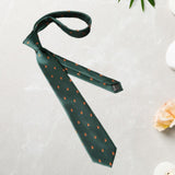 Maxbell 2x Mens Necktie Embroidered Neck Tie for Groomsmen Wedding Ties