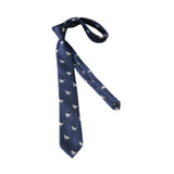 Maxbell 2x Mens Tie Embroidered Trendy Soft Clothes Tie for Wedding Father's Day