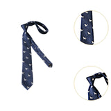 Maxbell 2x Mens Tie Embroidered Trendy Soft Clothes Tie for Wedding Father's Day
