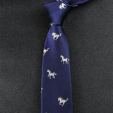Maxbell 2x Mens Tie Embroidered Trendy Soft Clothes Tie for Wedding Father's Day