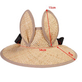 Maxbell Kids Sun Hat Lightweight Kids Straw Hat Summer Hat for Picnic Outdoor Travel Brown