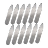 Maxbell 12x Collar Stays Metal Collar Support System for Men's Dress Uniform Wedding 5.58cmx1cmx0.08cm