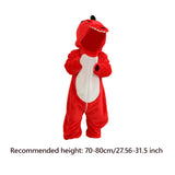 Maxbell Kids Hooded Romper Winter Halloween Coverall for Daily Wear Holiday Toddlers for 70cm to 80cm