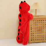 Maxbell Kids Hooded Romper Winter Halloween Coverall for Daily Wear Holiday Toddlers for 80cm to 90cm