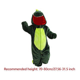 Maxbell Halloween Stegosaurus Coverall Zipper Winter for Girls Boys Toddlers Infants for 70cm to 80cm