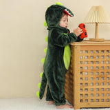 Maxbell Halloween Stegosaurus Coverall Zipper Winter for Girls Boys Toddlers Infants for 70cm to 80cm
