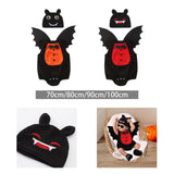 Maxbell Halloween Costume Decoration Jumpsuit for Photo Props Holiday Party Supplies 70 Orange