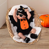 Maxbell Halloween Costume Decoration Jumpsuit for Photo Props Holiday Party Supplies 70 Orange