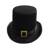 Maxbell Black Top Hat Props Party Hat Costume Hat Decorative Headwear Steampunk Hats