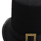 Maxbell Black Top Hat Props Party Hat Costume Hat Decorative Headwear Steampunk Hats