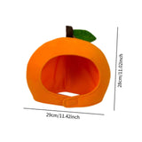 Fruit Headgear Hat Dress up Costume Hat for Cosplay Birthday Gift Roles Play Orange