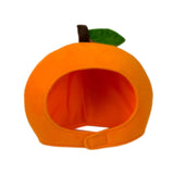 Fruit Headgear Hat Dress up Costume Hat for Cosplay Birthday Gift Roles Play Orange