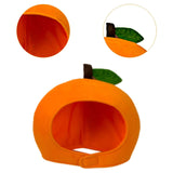 Fruit Headgear Hat Dress up Costume Hat for Cosplay Birthday Gift Roles Play Orange