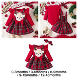 Maxbell Halloween Baby Girl Outfit with Bow Headband Photo Props Cute Decor Bodysuit for 0 to 3 month