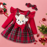 Maxbell Halloween Baby Girl Outfit with Bow Headband Photo Props Cute Decor Bodysuit for 6 to 9 month