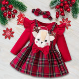 Maxbell Halloween Baby Girl Outfit with Bow Headband Photo Props Cute Decor Bodysuit for 6 to 9 month