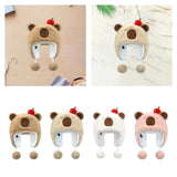 Maxbell Ear Protection Warm Hat Winter Hat for Autumn and Winter Outdoor Backpacking Brown