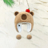 Maxbell Ear Protection Warm Hat Winter Hat for Autumn and Winter Outdoor Backpacking Brown