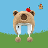 Maxbell Ear Protection Warm Hat Winter Hat for Autumn and Winter Outdoor Backpacking Brown